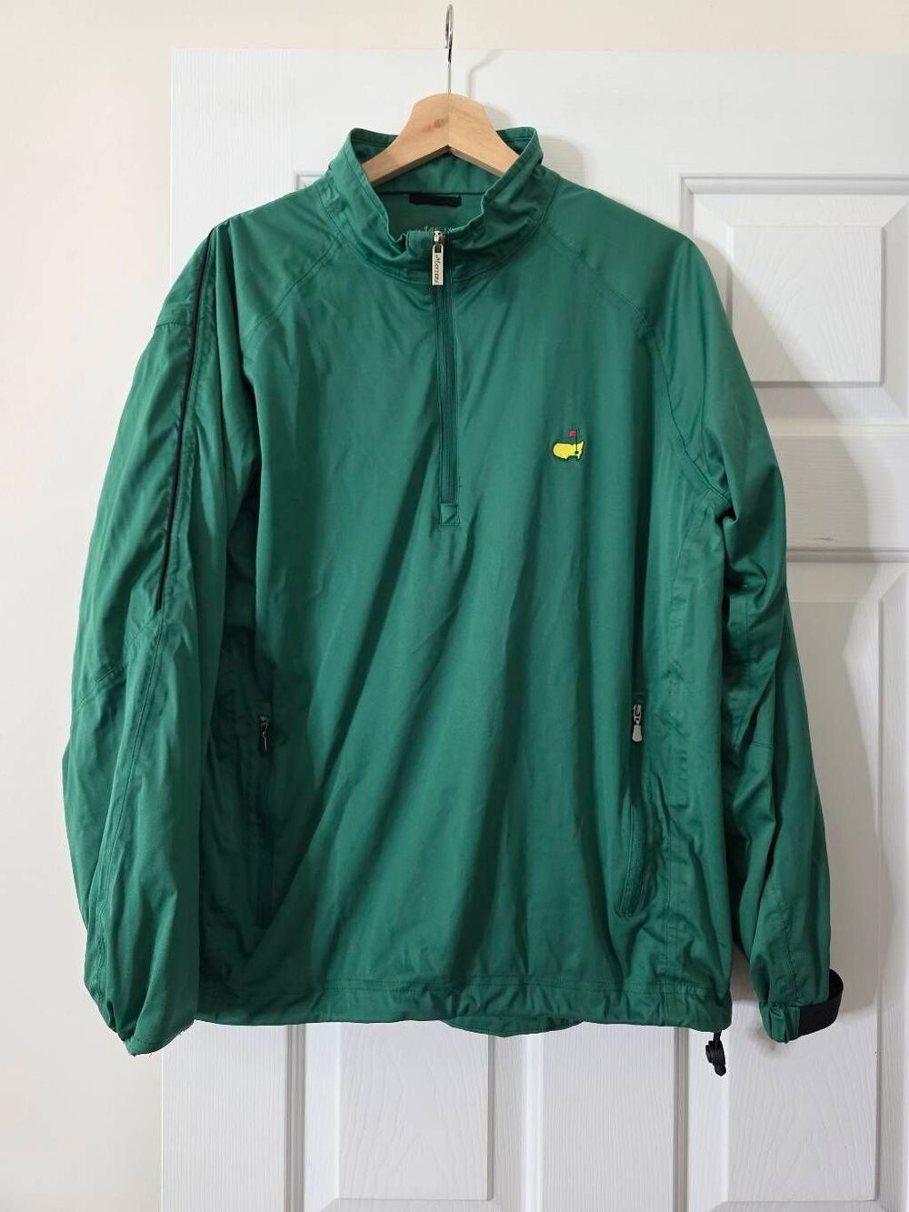 Masters Tech Augusta National Men’s M Green 1/4 Zip Golf Pullover Jacket
